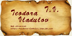 Teodora Vladulov vizit kartica